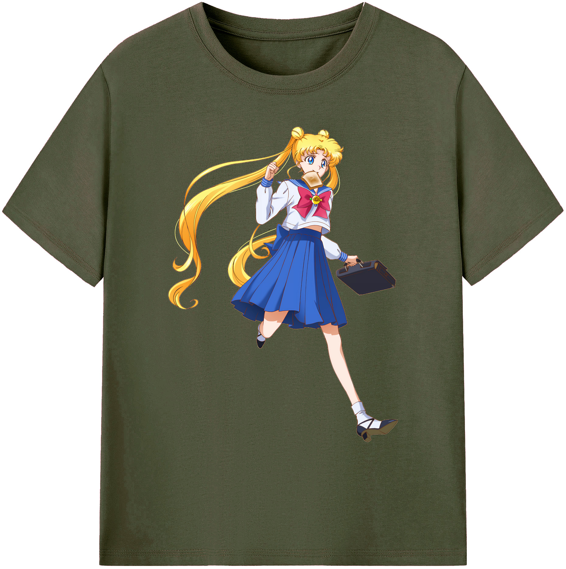 （画像用） 美少女戦士セーラームーン 愛野 美奈子 あいの みなこ Sailor Moon Aino Minako 綿100％ メンズ半袖Tシャツ｜肌触りやわらか＆通気性